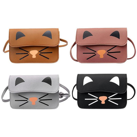 Shoulder Bags Printed Cartoon Cute Cats