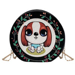 New Cartoon Women Bag Round Printing