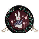 New Cartoon Women Bag Round Printing