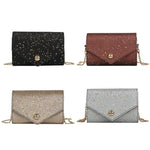 Shining Sequined Messenger Bag PU Leather