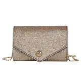 Shining Sequined Messenger Bag PU Leather