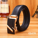 Men Automatic Buckle Artificial Leather Bussiness