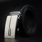 Men Black Automatic Buckle Belts