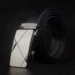 Men Black Automatic Buckle Belts