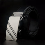 Men Black Automatic Buckle Belts