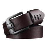 Men Fashion Casual Rectangle Alloy Pin Buckle Belt