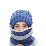 Winter Warm Hat Earmuffs Mask Thick Set