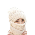 Winter Warm Hat Earmuffs Mask Thick Set