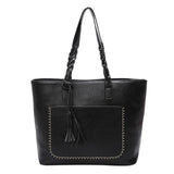 Women Leisure Tassel Shoulder Bag PU Leather