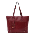 Women Leisure Tassel Shoulder Bag PU Leather