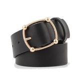 Women Casual Solid Square Soft Waistband Belt