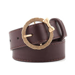 Women Casual Solid Round Soft Waistband Belt