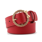 Women Casual Solid Round Soft Waistband Belt