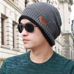 Men Casual Soft Print Thicken Warm