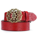 Women Fashion Retro Carved Embossing Alloy Casual