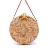 Vietnam Hand Woven Bag Round Rattan Straw Bags