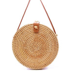 Vietnam Hand Woven Bag Round Rattan Straw Bags