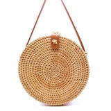 Vietnam Hand Woven Bag Round Rattan Straw Bags